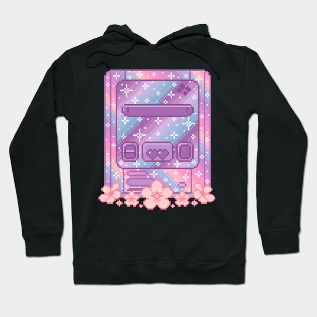 Galaxy Console Pixel Art Hoodie by AlleenasPixels